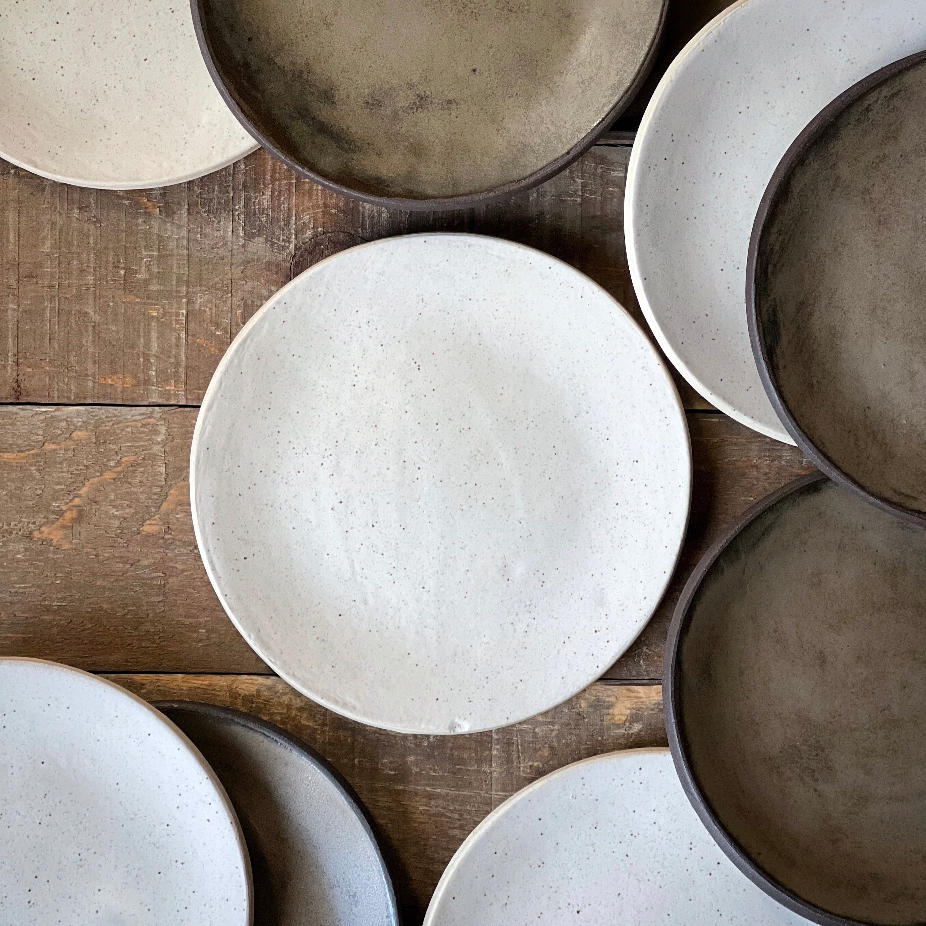 7" Dessert Plate - White/Speckle