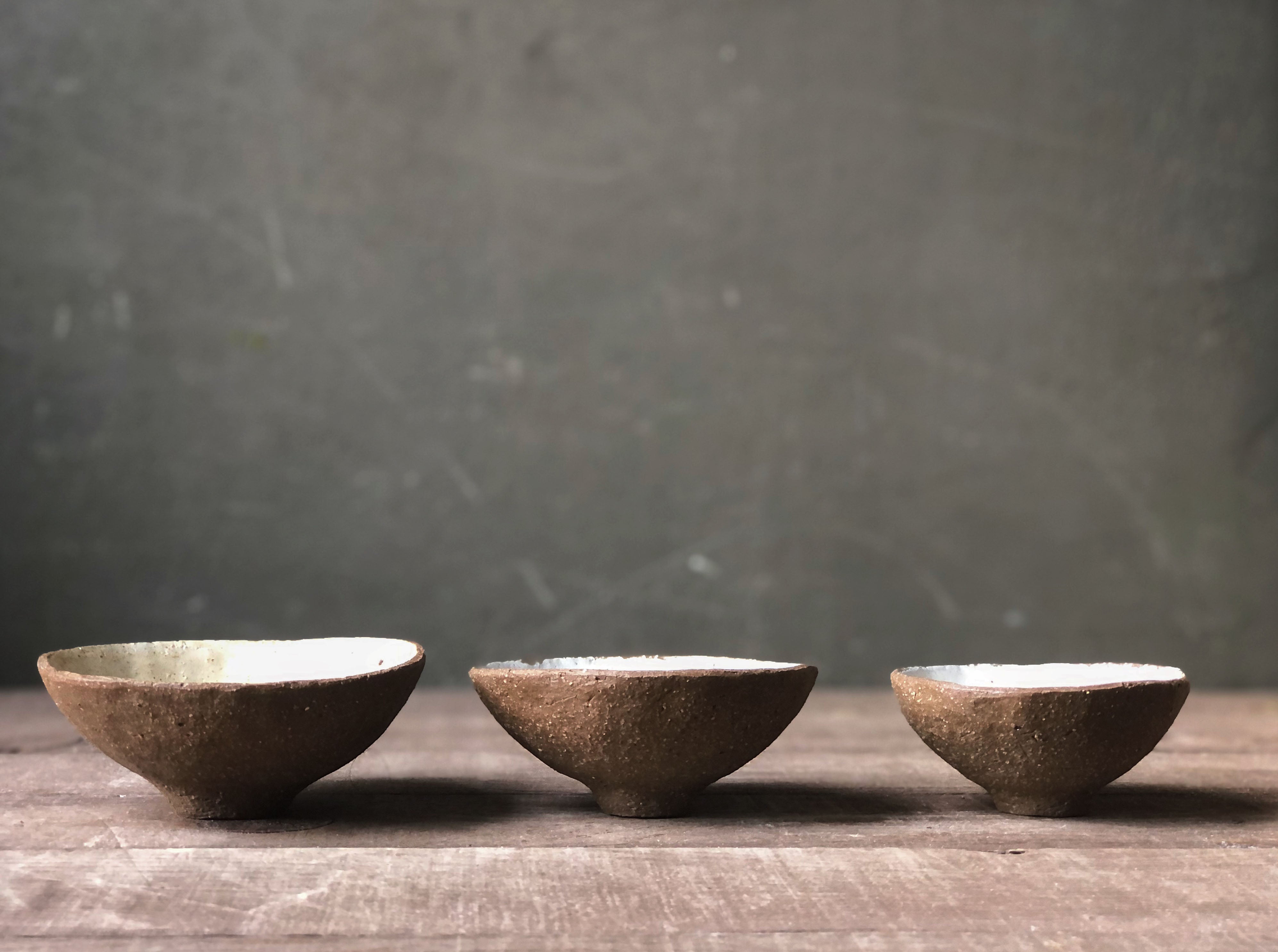 4" Bowl - Cream/White