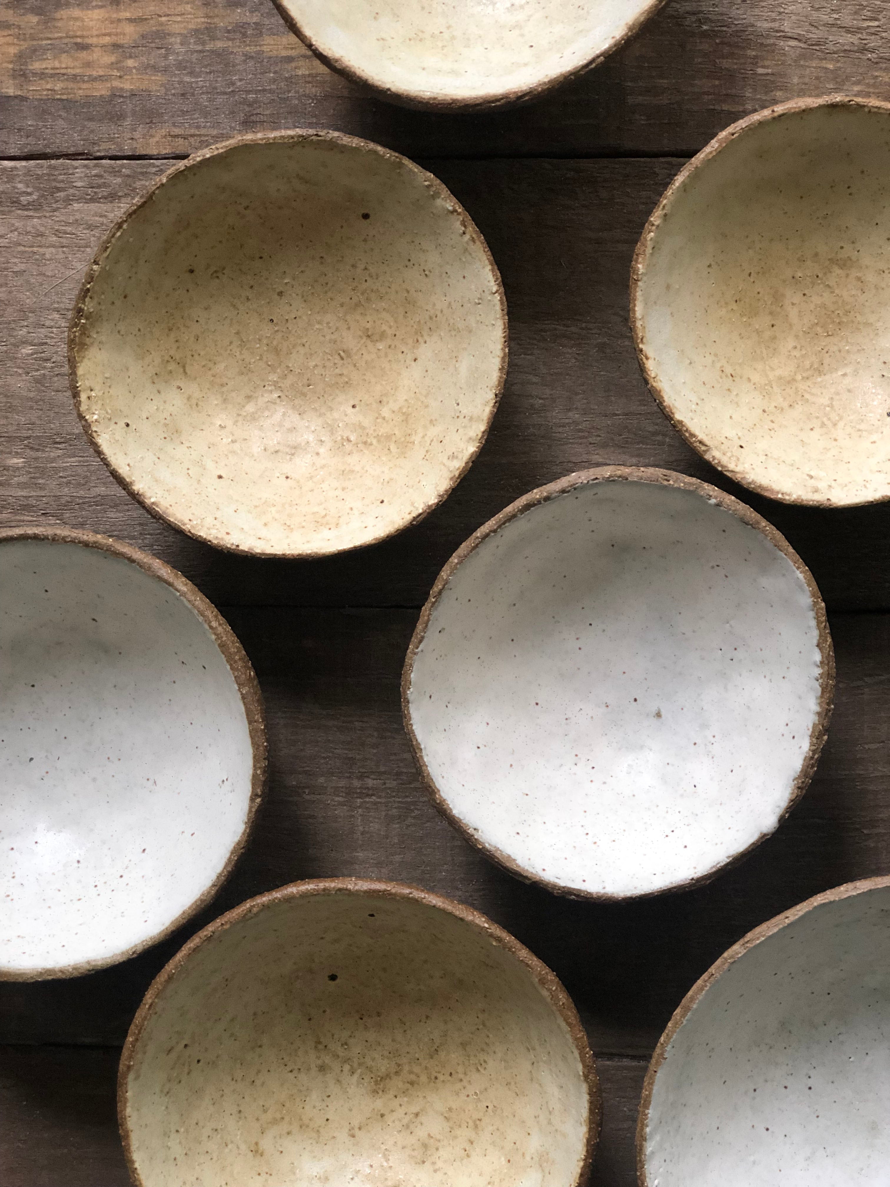 4" Bowl - Cream/White