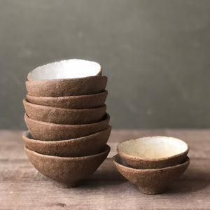 4" Bowl - Cream/White