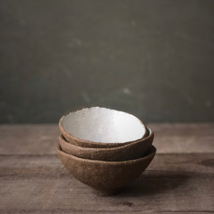 4" Bowl - Cream/White